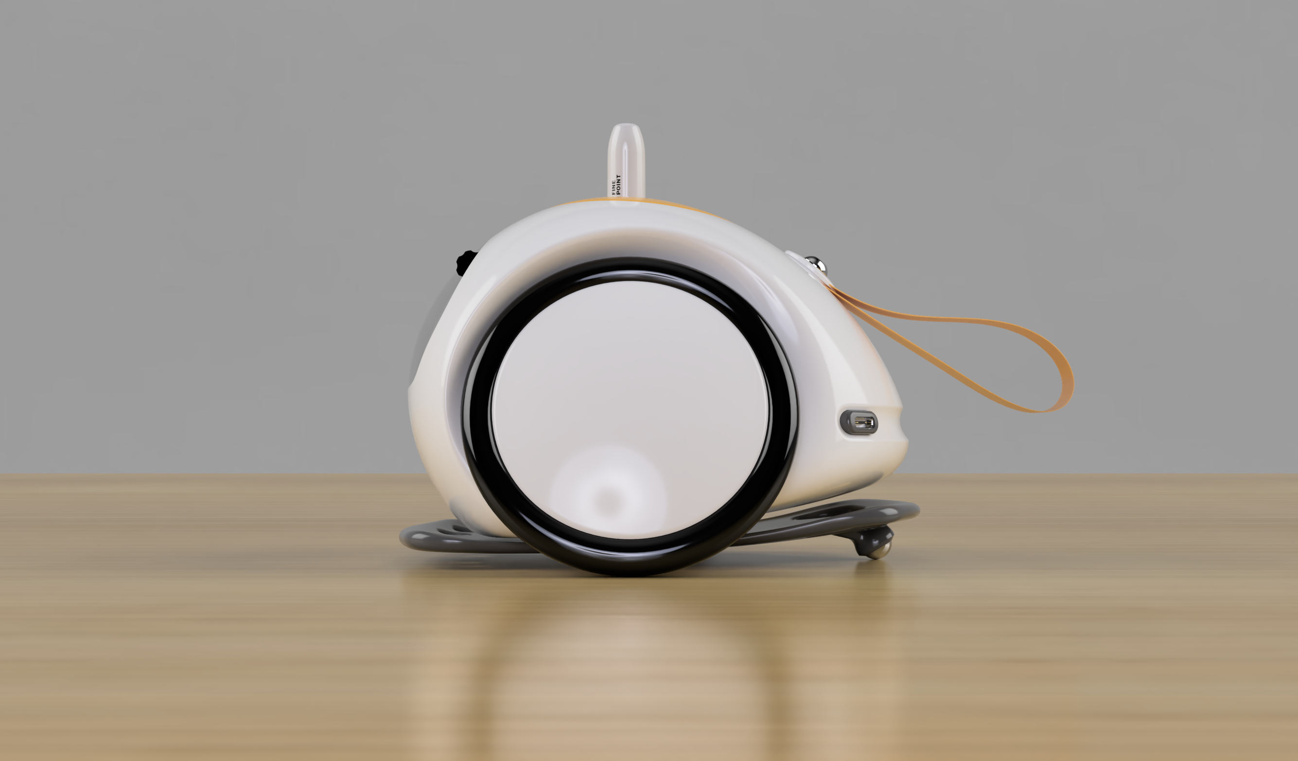 DoodleBot model view, side