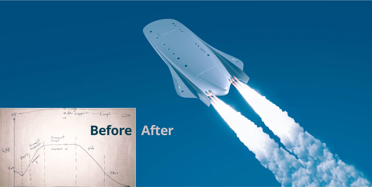 NASA hypersonic cargo transport concept — still 1 of 5