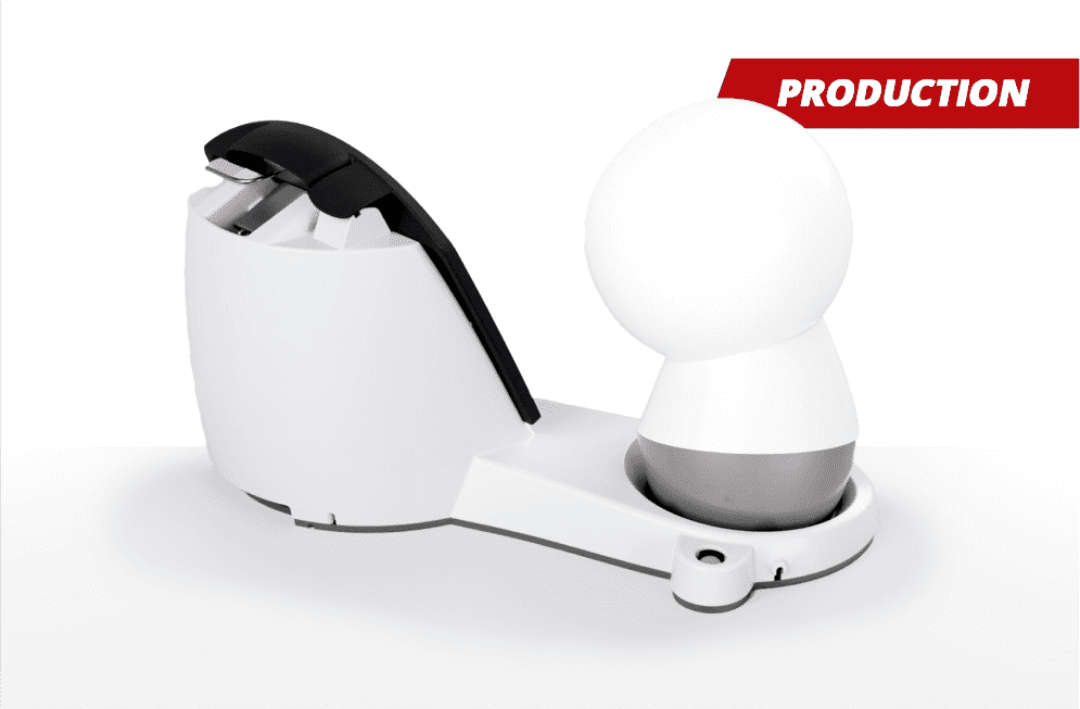 mount and stand production part back
