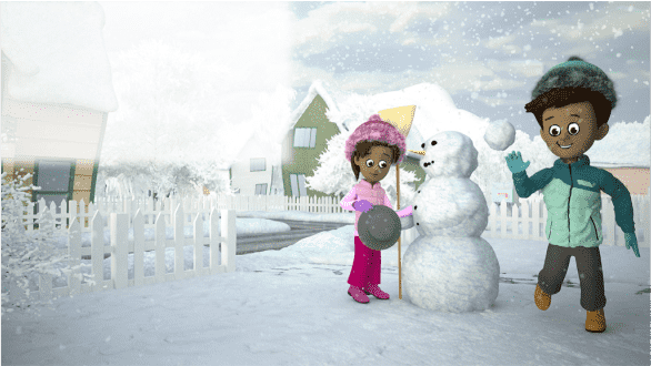 snowman mit storybookt
