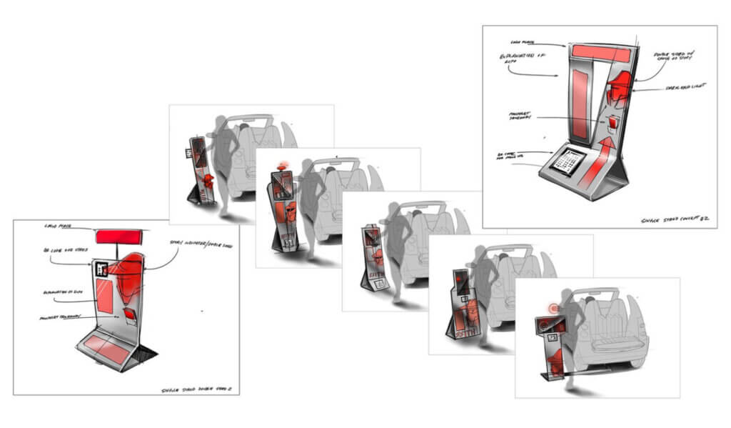 Concept drawings of the SSITH exhibit