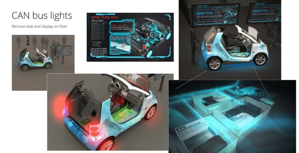 SSITH exhibit CAN bus lights concept